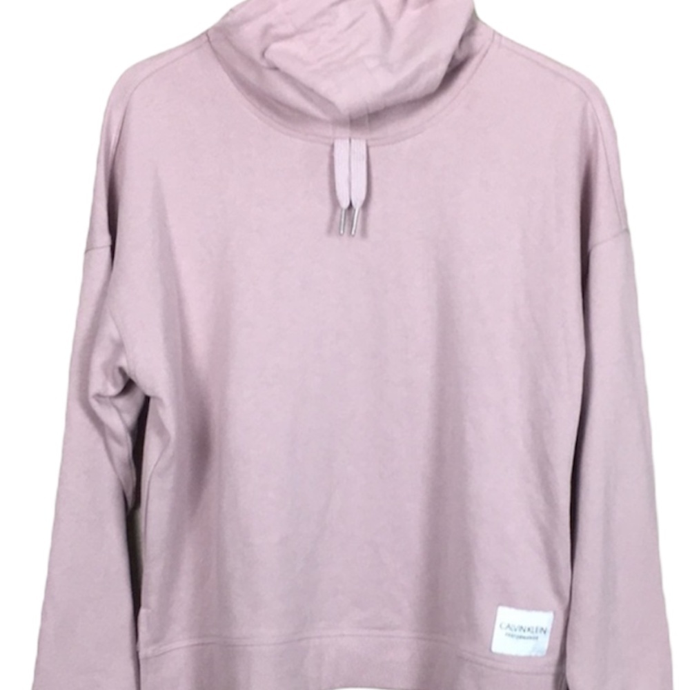 NWT Calvin Klein pink mock neck sweatshirt